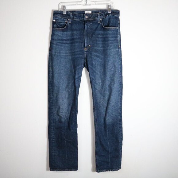 Citizens Of Humanity Zurie High Rise Straight Leg Jeans 31 Dark Wash Sutherland - Picture 1 of 8